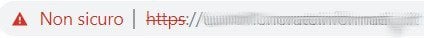 sito non sicuro chrome browser https
