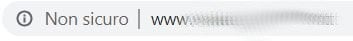 sito non sicuro chrome browser