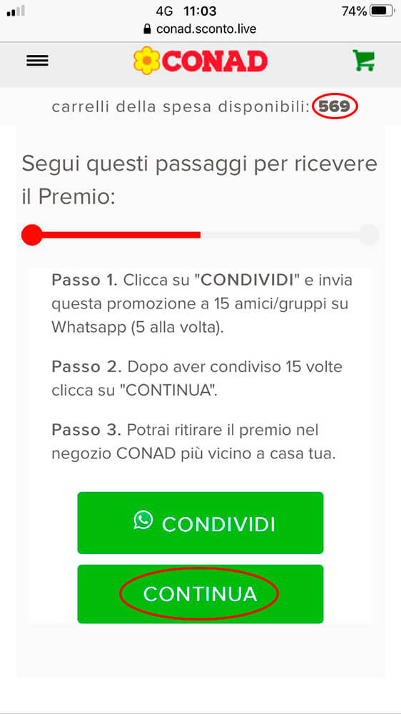 conad spesa gratis 569 carrelli truffa conad spesa gratis 569 carrelli truffa