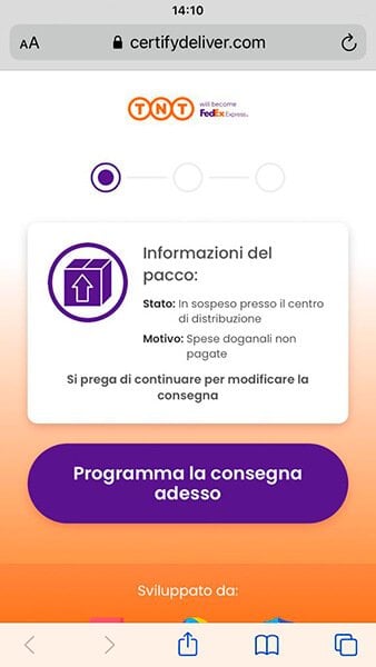 programma la consegna fake programma la consegna fake
