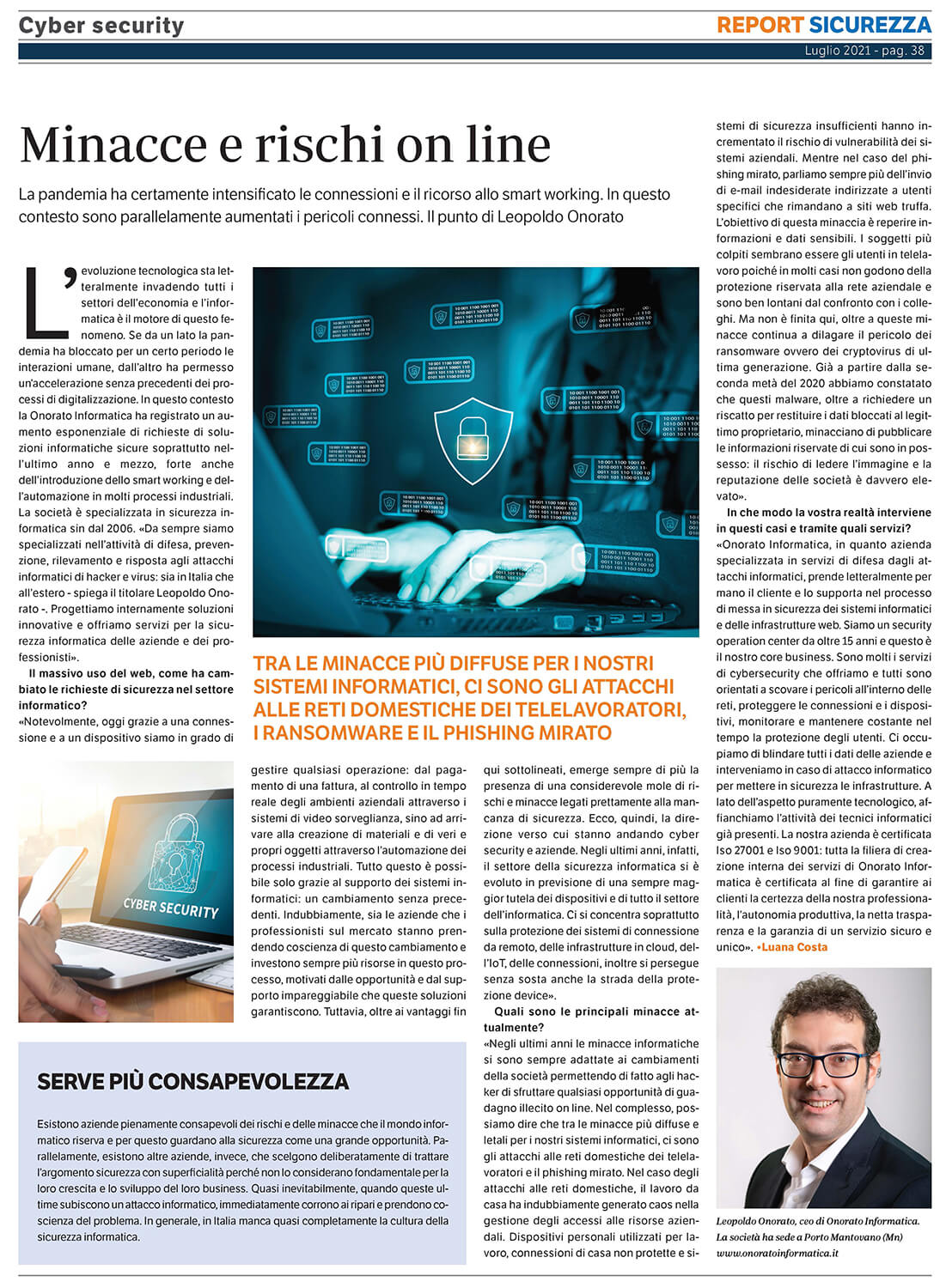 Intervista Leopoldo Onorato - Golfarelli Editore Intervista Leopoldo Onorato - Golfarelli Editore