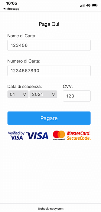 PAGA QUI sms truffa PAGA QUI sms truffa