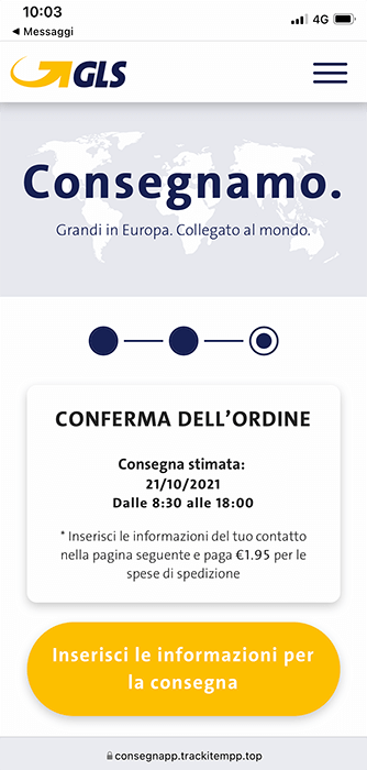 inserisci le informazioni per la consegna inserisci le informazioni per la consegna