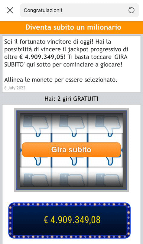 Diventa subito un milionario
