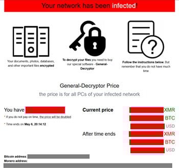 revil your network has been infected revil your network has been infected