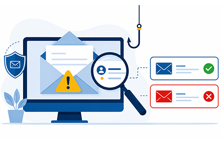 Riconoscere le email con mittente pericoloso per difendersi dal phishing