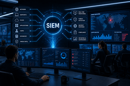 Piattaforma SIEM per il monitoraggio centralizzato degli eventi di sicurezza informatica