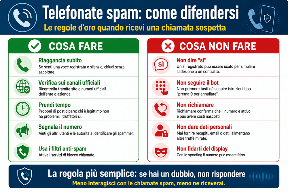 telefonate spam come difendersi